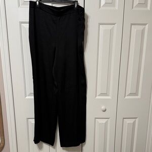 Ann Taylor Black satin dress pants